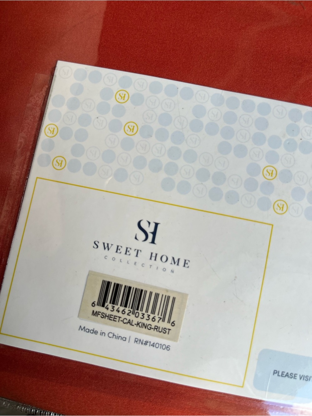 Rust Cal King Sheet Set 1800 Thread Count New - Picture 4 of 4